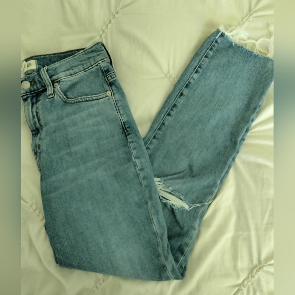 Madewell high rise crop boyfriend jeans